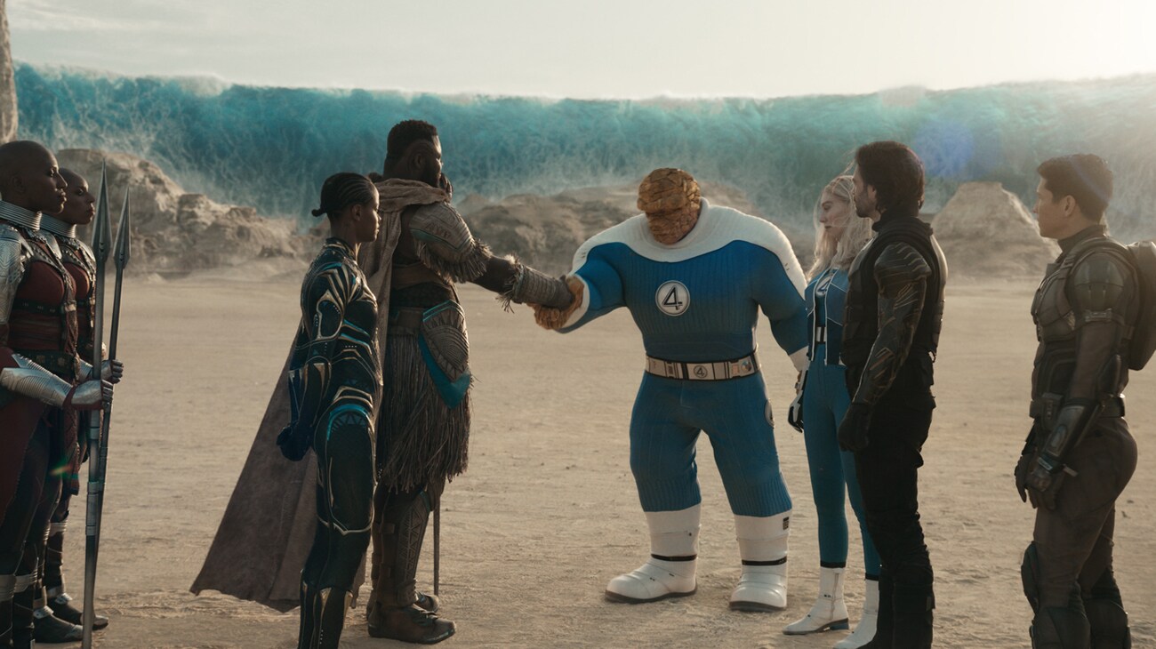 Heroes meet on an open landscape