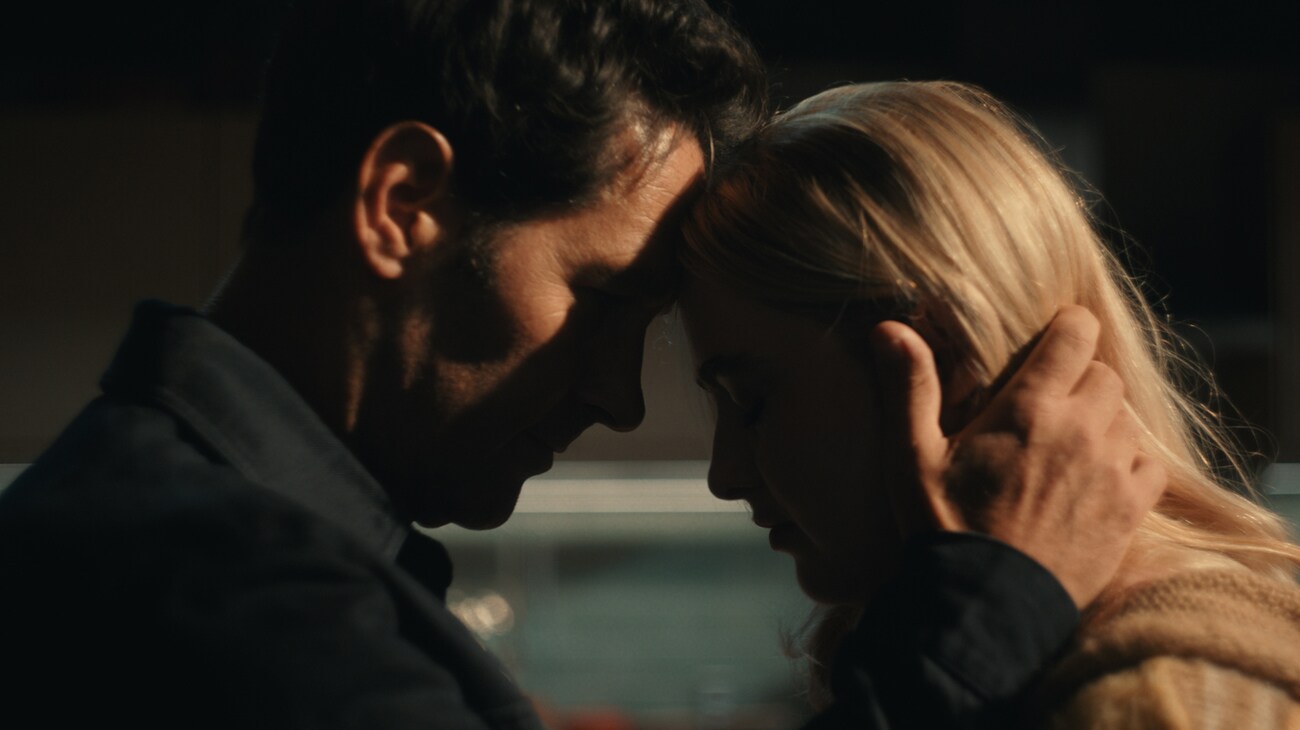 Two people share a quiet moment