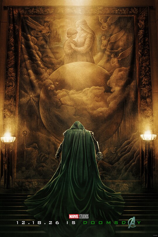 Avengers: Doomsday theatrical poster featuring Doctor Doom
